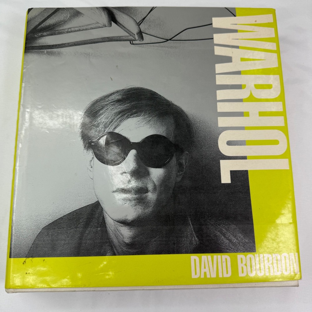 Warhol by David Bourdon 1989 Harry N Abrams First Edition Hardcover Art Book